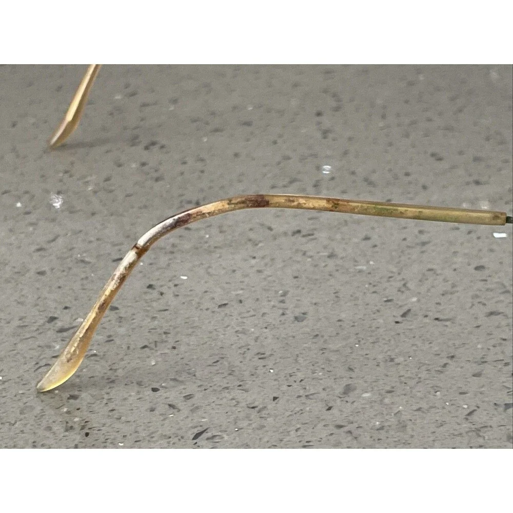 Lauren Hutton Eyeglasses Frames ONLY L065 Shell Flex Hinge 49-19-130 half rim